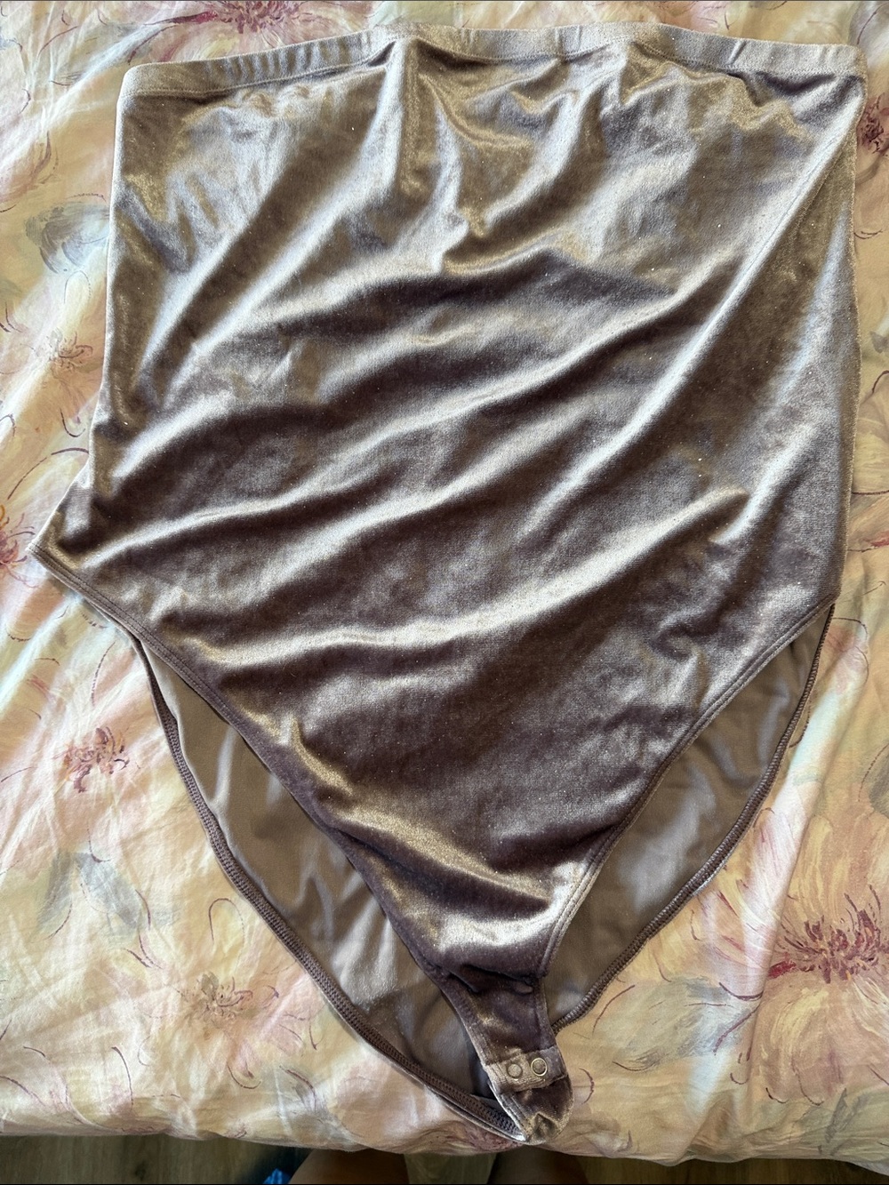 Forever 21 Plus light purple Velvet Bodysuit